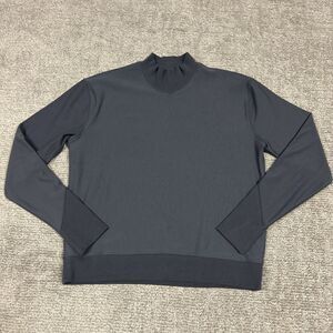 Indyeva Sweatshirt Womens Medium Pullover Fleece Lined Athletic Stretch Gray